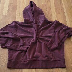Women's Burgundy Hoodie Sweater